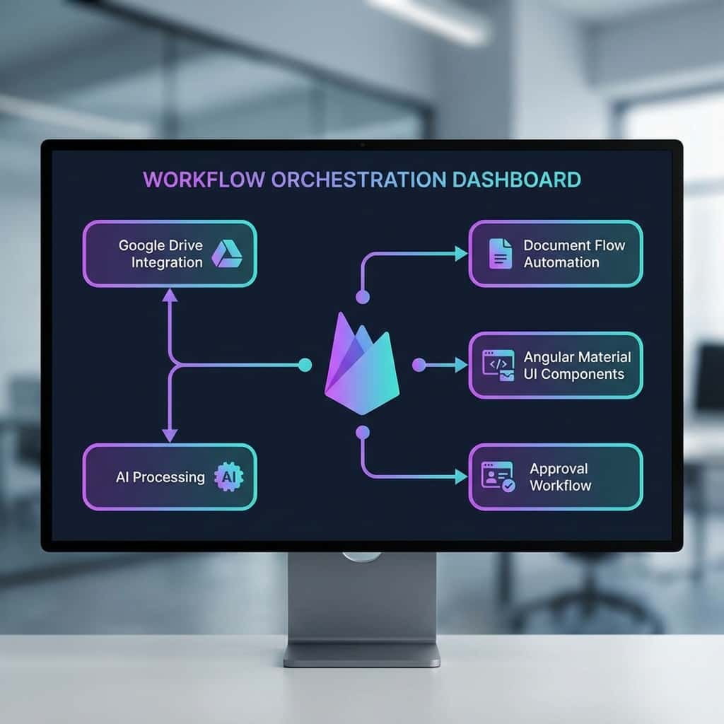 Firas Jday's Cybelle-Flow: Google Drive Workflow Automation Platform project featuring Full-Stack & Business Automation development