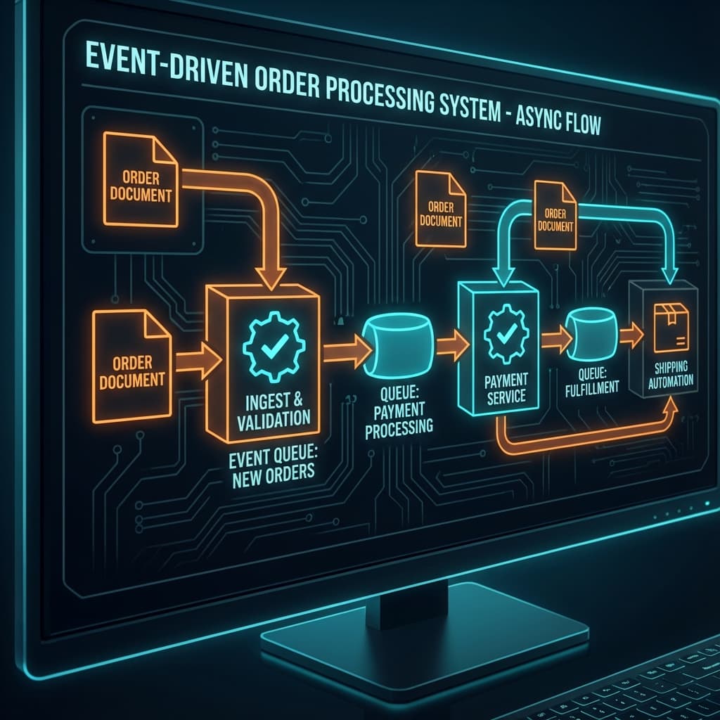 Order Processing: Event-Driven Automation Engine