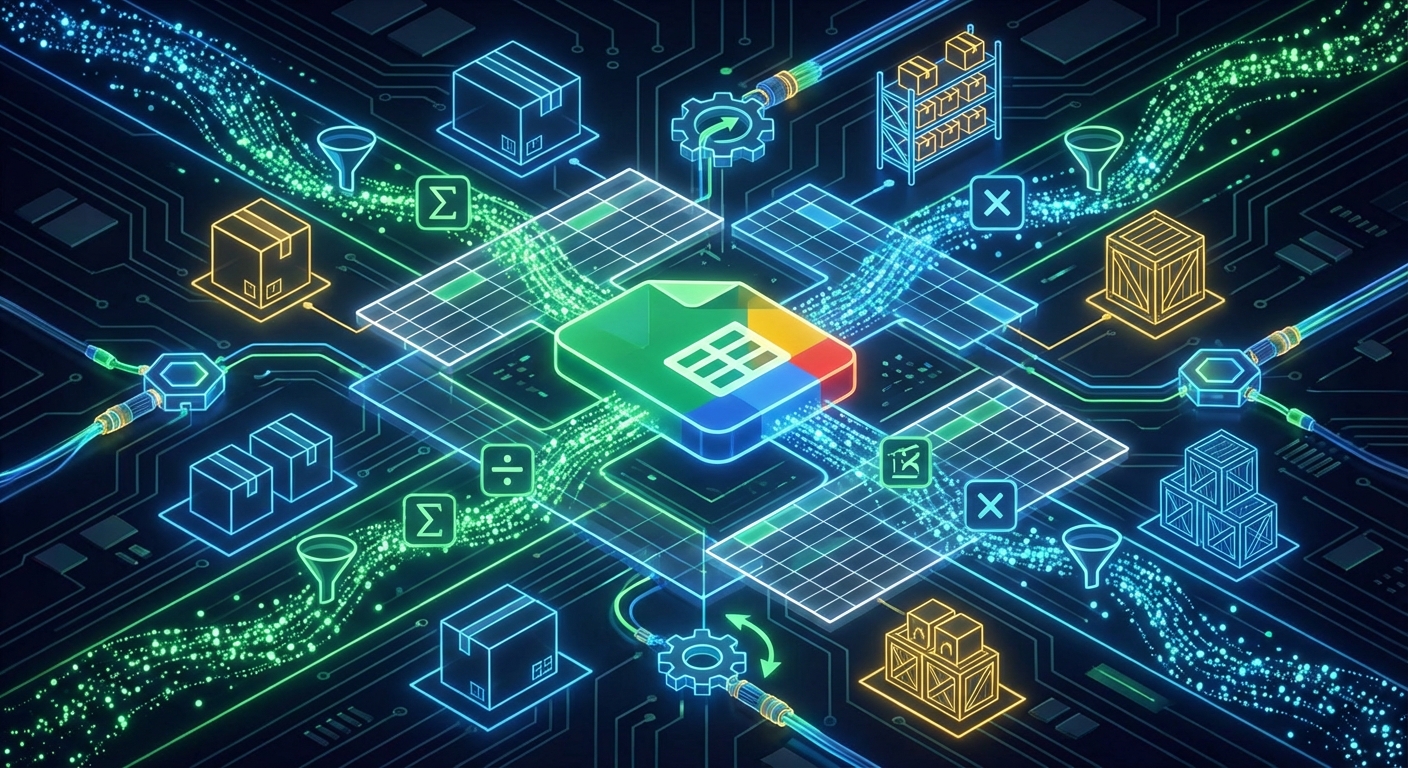 Firas Jday's Gestion des Stock: Google Sheets Automation Addon project featuring Automation & Productivity development